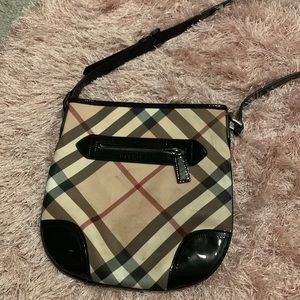 Used women Burberry cross body purse